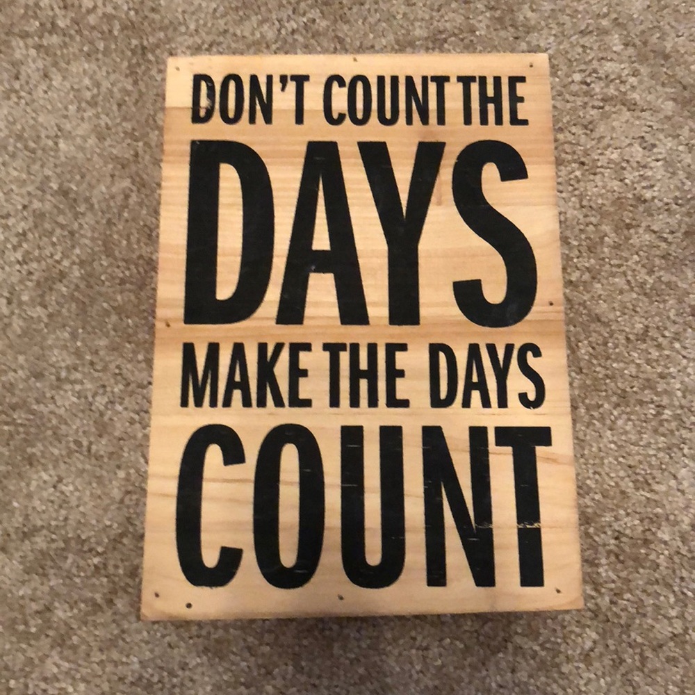 Wooden wall or dresser decor